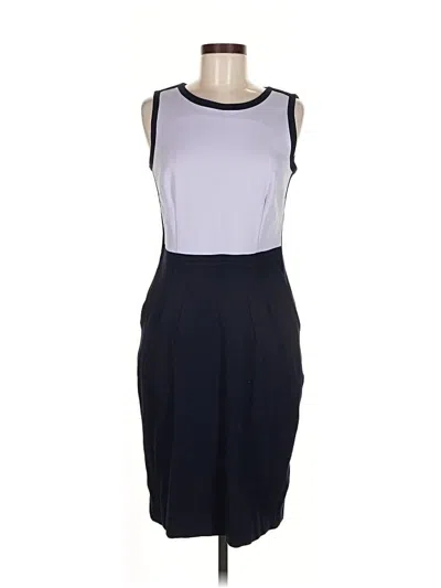 Pre-owned Lands' End Cocktail Dress In Gray