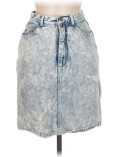 Pre-owned Unbranded Denim Skirt In Gray