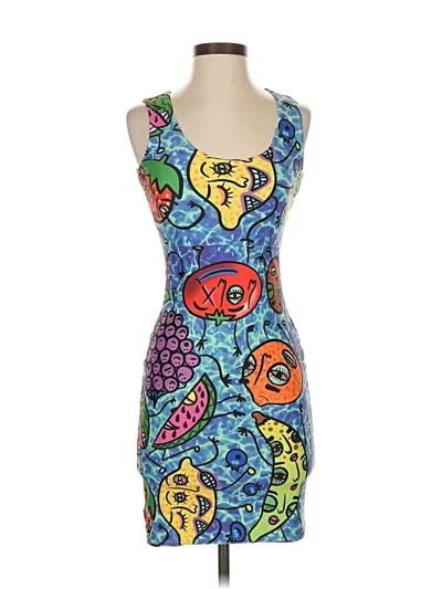 Pre-owned Unbranded Cocktail Dress In Blue