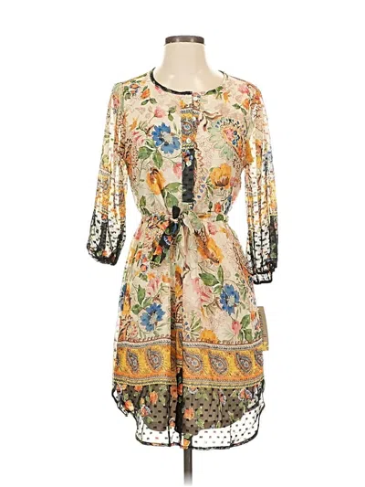 Pre-owned Figueroa & Flower Casual Dress In Yellow