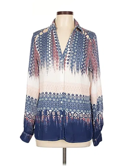 Pre-owned Candies Candie's Long Sleeve Blouse In Blue