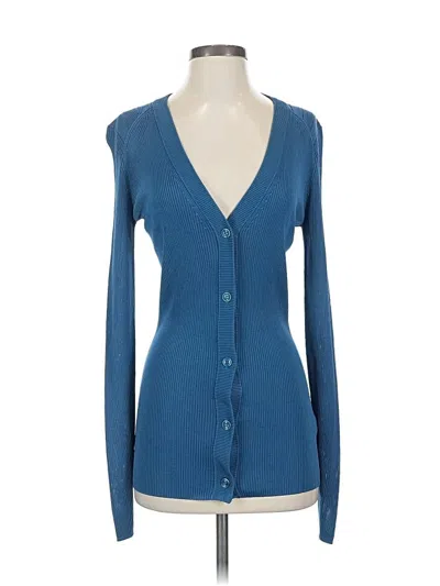 Pre-owned St John Cardigan Sweater In Blue