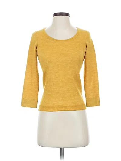 Pre-owned The Limited 3/4 Sleeve T-shirt In Yellow