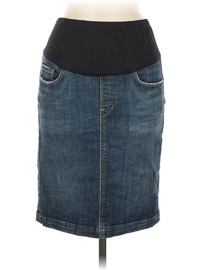 Pre-owned Citizen Of Humanity Denim Skirt In Blue
