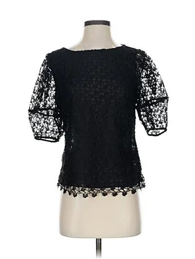 Pre-owned Joie 3/4 Sleeve Top Black Sweetheart Neckline Tops