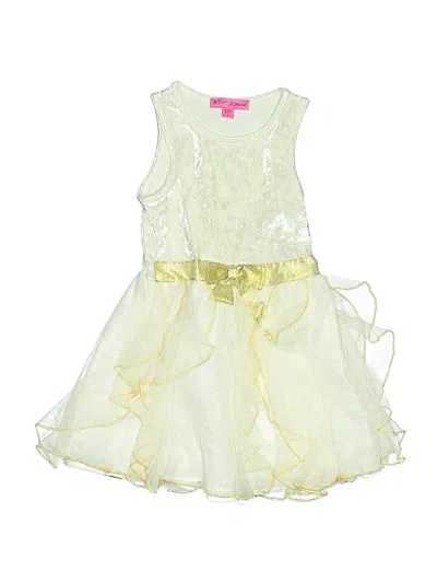Pre-owned Betsey Johnson Kids' Dress In Yellow