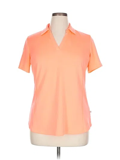 Pre-owned Lady Hagen Short Sleeve Blouse In Orange