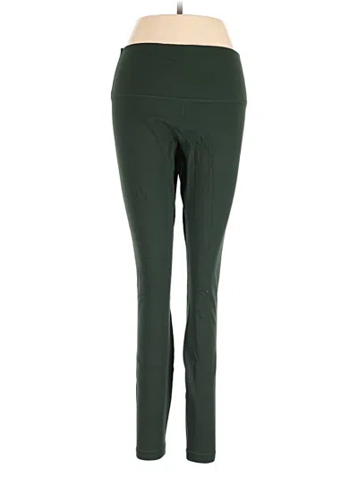 Pre-owned Lululemon Athletica Active Pants In Green