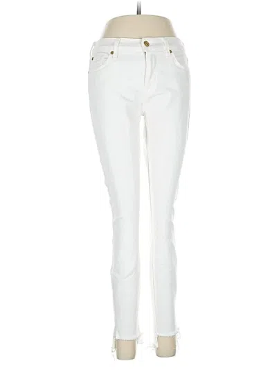 Pre-owned 7 For All Mankind Jeans In White