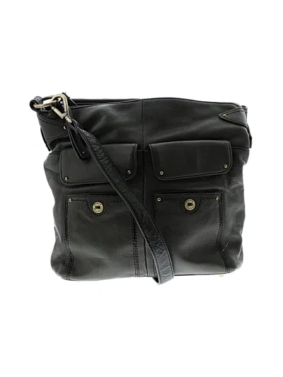 Pre-owned Stone Mountain Leather Crossbody Bag In Green