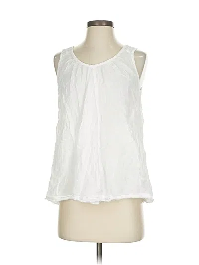 Pre-owned Uniqlo Sleeveless Blouse In White