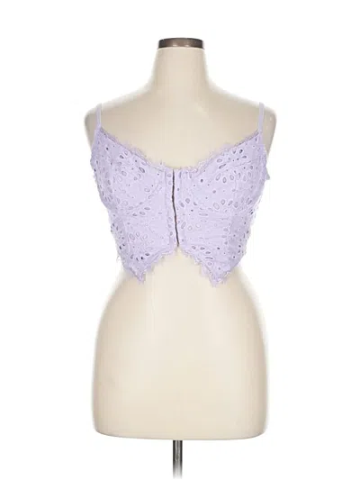 Pre-owned By Anthropologie Sleeveless Blouse In Purple