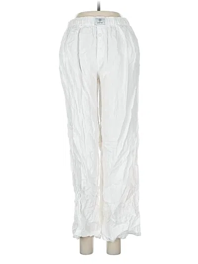 Pre-owned Parke Linen Pants In White