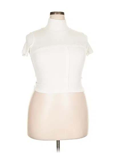 Pre-owned Wilfred Free Short Sleeve Turtleneck In White