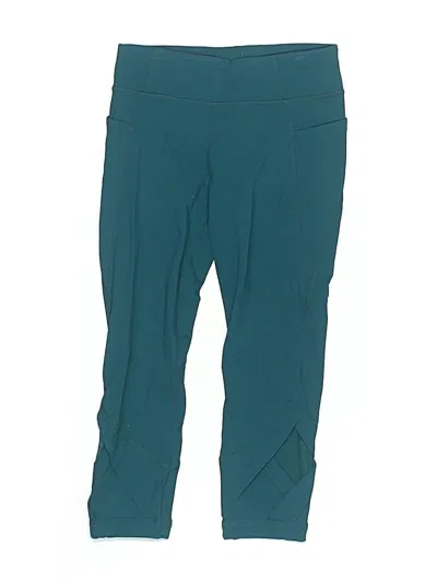 Pre-owned Athleta Girl Kids' Active Pants In Blue