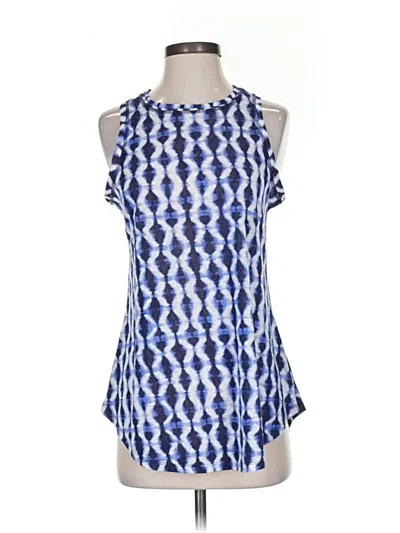 Pre-owned Athleta Sleeveless Blouse In Blue