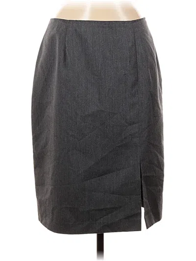 Pre-owned Dressbarn Formal Skirt In Gray