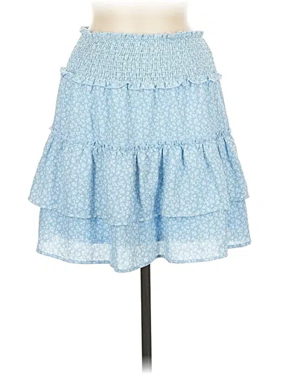 Pre-owned Le Lis Casual Skirt In Blue