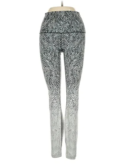Pre-owned Lululemon Athletica Yoga Pants In Silver