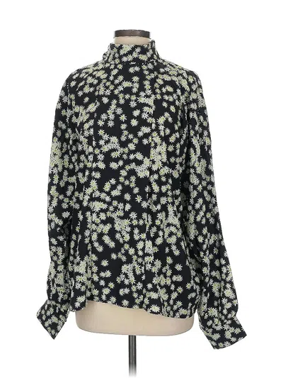 Pre-owned Need Long Sleeve Blouse In Black