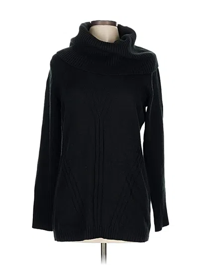 Pre-owned Tahari Turtleneck Sweater In Black
