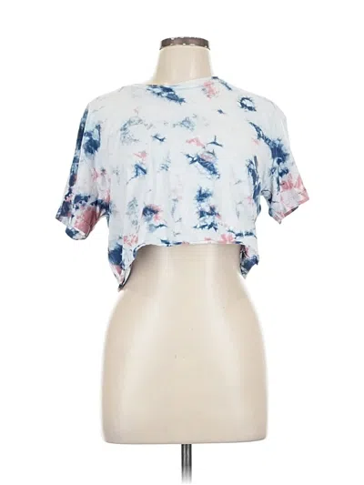 Pre-owned Garage Short Sleeve Turtleneck In Blue