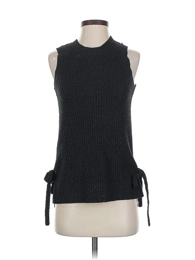 Pre-owned Ann Taylor Loft Sweater Vest In Black