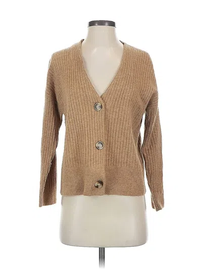 Pre-owned Madewell Cardigan Sweater In Brown