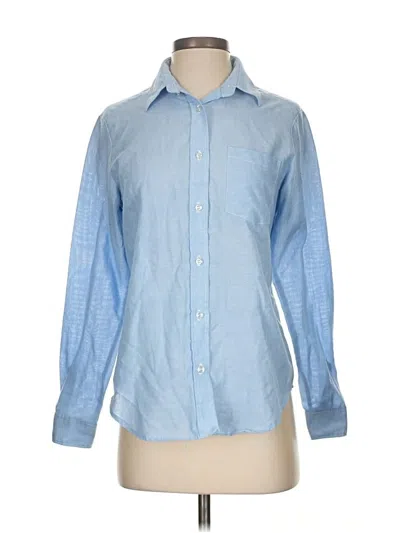 Pre-owned Cordova Long Sleeve Button Down Shirt In Blue