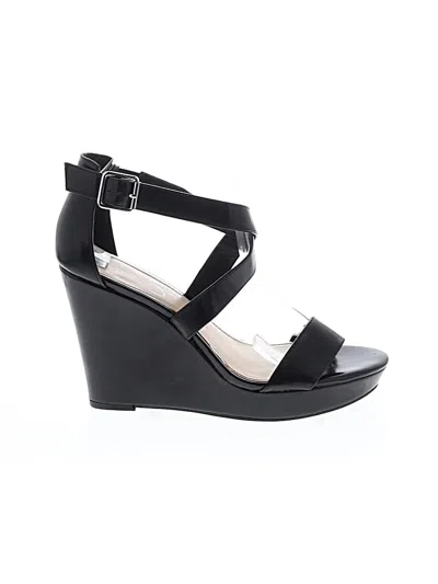 Pre-owned Jessica Simpson Wedges In Black