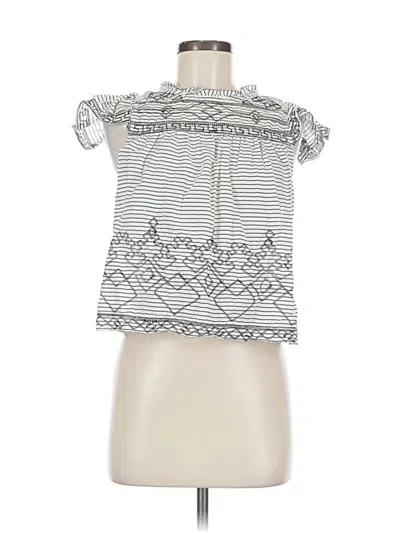 Pre-owned By Anthropologie Sleeveless Blouse In Silver