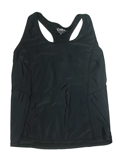 Pre-owned Uv Skinz Swimsuit Top Black Swimwear