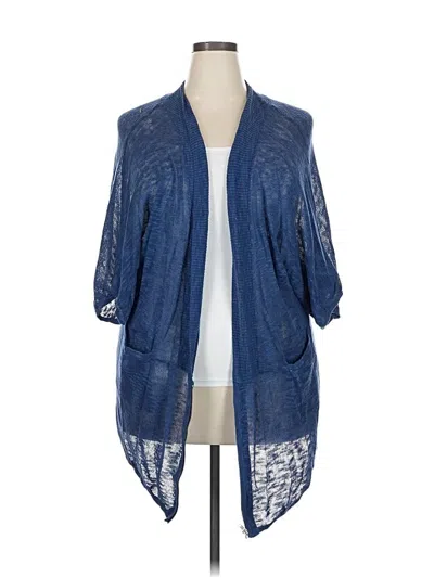 Pre-owned Sejour Cardigan Sweater In Blue