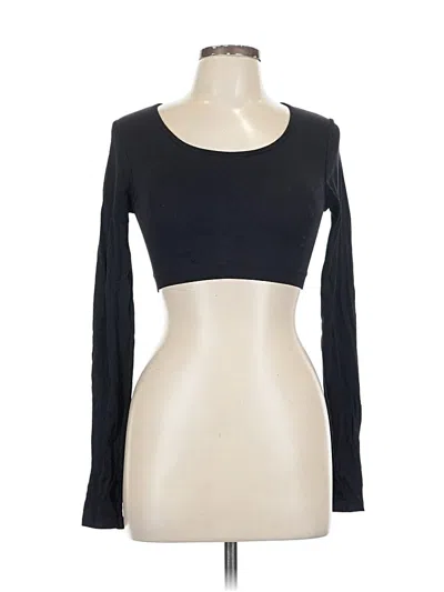 Pre-owned Unbranded Long Sleeve T-shirt In Black