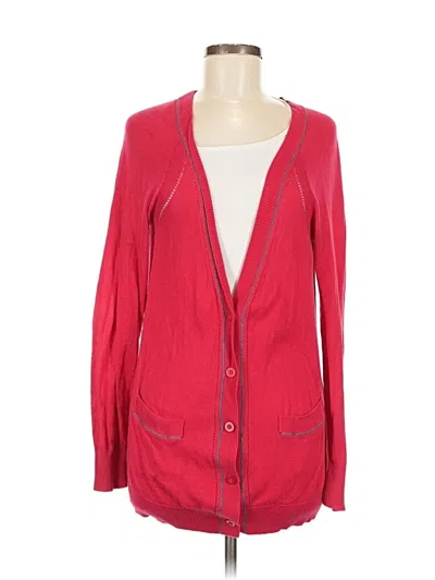 Pre-owned Cooperative Cardigan Sweater In Red