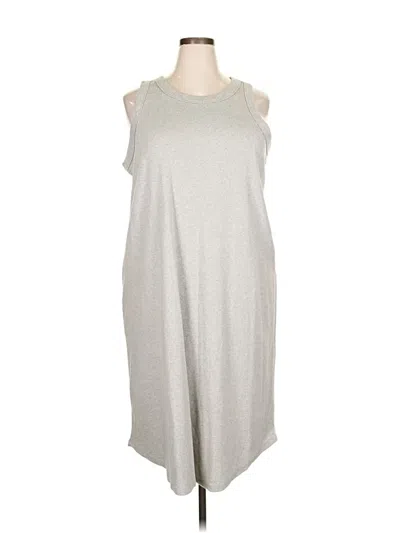 Pre-owned Lands' End Casual Dress In Gray
