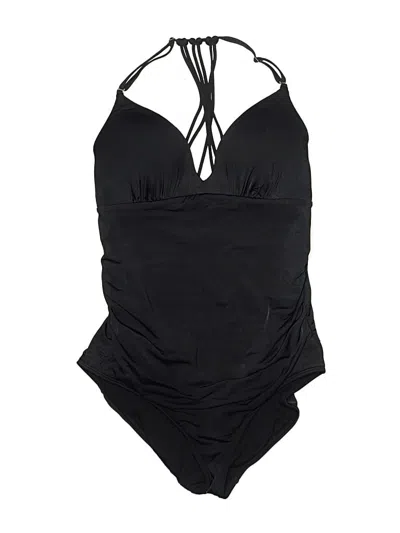 Pre-owned Athleta One Piece Swimsuit In Black