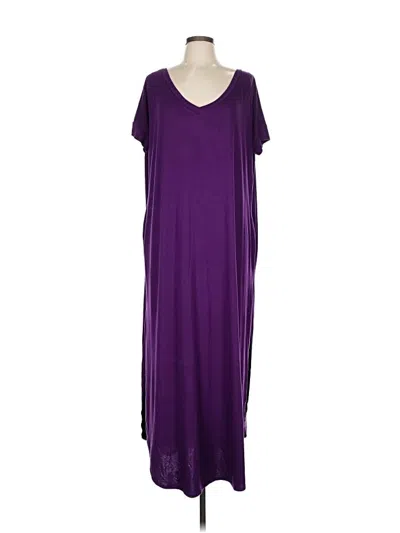 Pre-owned Unbranded Casual Dress In Purple
