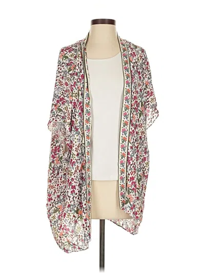 Pre-owned Ann Taylor Loft Kimono In White