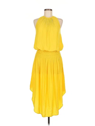 Pre-owned Ramy Brook Cocktail Dress In Yellow