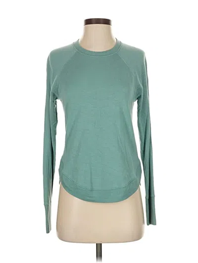 Pre-owned Athleta Long Sleeve T-shirt In Blue