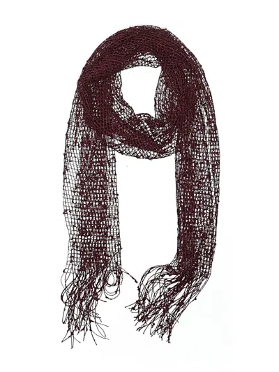 Pre-owned Unbranded Scarf In Burgundy
