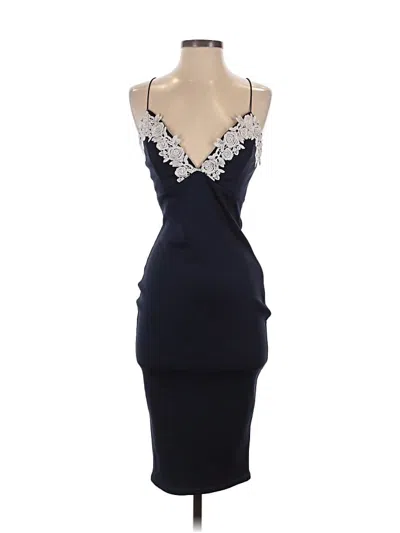 Pre-owned Unbranded Cocktail Dress In Blue