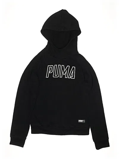 Pre-owned Puma Kids' Pullover Hoodie In Black