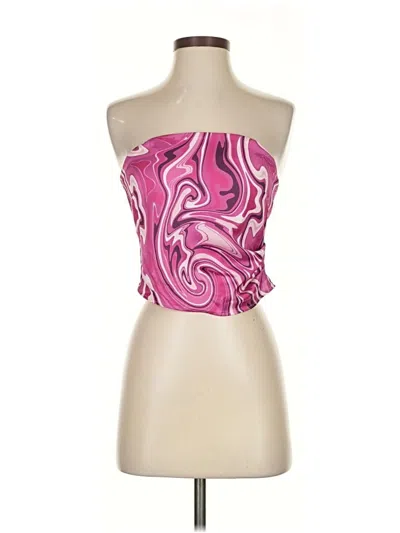 Wayf Tube Top Pink Strapless Neckline Tops In Multi