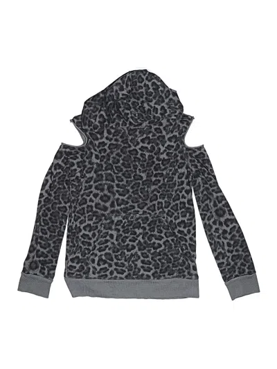 Pre-owned Splendid Kids' Zip Up Hoodie In Gray