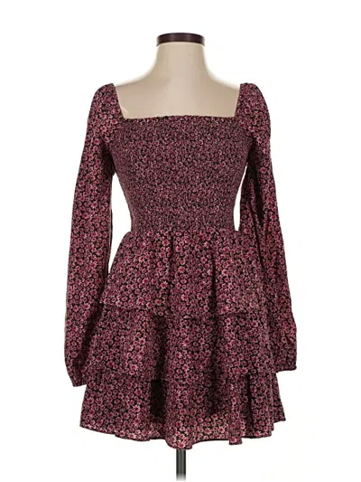 Pre-owned Buddy Love Cocktail Dress In Burgundy