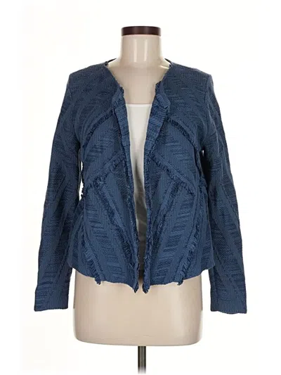 Pre-owned Chico's Cardigan Sweater In Blue