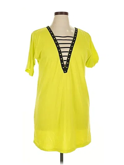 Pre-owned Unbranded Casual Dress In Yellow