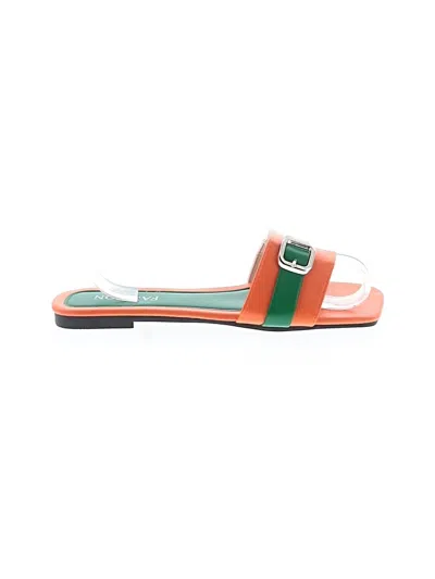 Pre-owned Fashion Sandals In Green